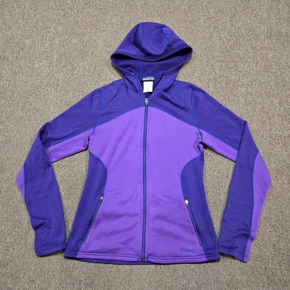 Patagonia Jackets & Blazers - Patagonia Fleece Jacket Womens Small Purple Piton Hybrid Hooded Full Zip Outdoor